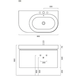 Комплект Berloni Bagno DAY BS05 DX 412+SE02 - изображение 2