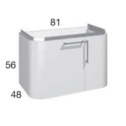 Тумба для ванной Berloni Bagno DAY BS03 (отделка шпон, цвет 413 ciliegio-вишня) - изображение 5