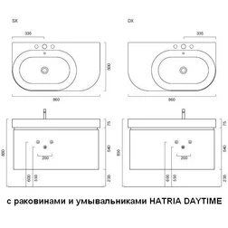 Тумба для ванной Berloni Bagno DAY BS03 (отделка шпон, цвет 413 ciliegio-вишня) - изображение 7