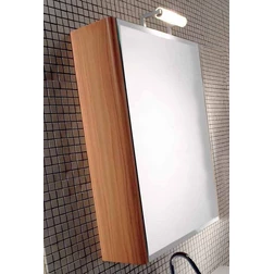 Подвесной шкаф для ванной с зеркальной створкой Berloni Bagno DAY SN06 (отделка шпон) - изображение 1