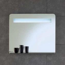 Зеркало на 90 см с подсветкой и стеклянной полкой Berloni Bagno SO02 - изображение 1
