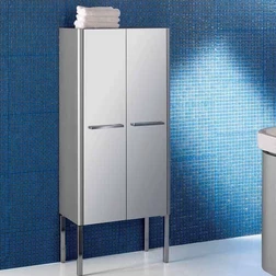 Шкаф Berloni Bagno DAY CB10 (матовая поверхность, цвет 121 silice opaco, серый матовый) - изображение 1