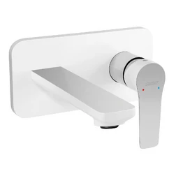 Смеситель для умывальника скрытого монтажа Ferro Adore White/Chrome BDR3PA - изображение 1