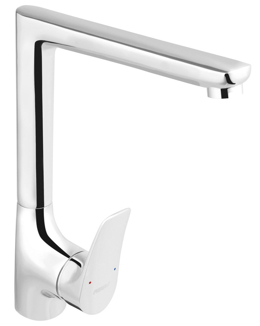 Смеситель Elghansa KITCHEN COLOR 5601102-White Stone для кухни однорычажный, Белый камень
