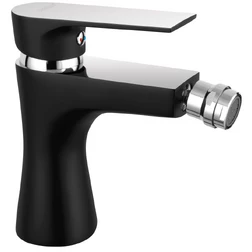 Algeo Square Black/Chrome смеситель для биде консольный BAQ6BLC - изображение 1