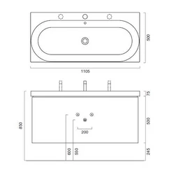 Комплект Berloni Bagno SQUARED BS11 SQ403 - изображение 5