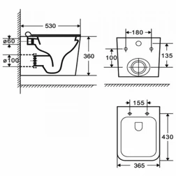 Унитаз подвесной Fubini FB002 Diamond безободковый - изображение 2