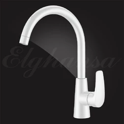 Смеситель Elghansa MONICA WHITE 56B1219-White для кухни однорычажный, белый - изображение 1