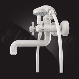 Смеситель Elghansa PRAKTIC COLOR 2312660-White Stone для ванны, белый камень - изображение 2