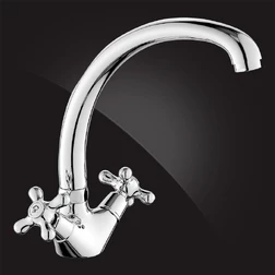 Смеситель Elghansa RETRO CHROME 5902754 для кухни двухвентильный, хром - изображение 1