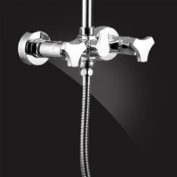 Душевая система Elghansa NEW WAVE Shower Set 3707593-2A с верхним душем 200 мм, хром - изображение 2
