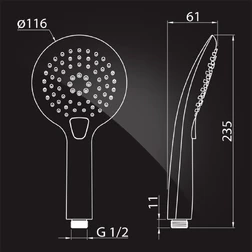 Душевая система Elghansa SHOWER SET 2330524-2L (Set-24-New) , хром - изображение 8