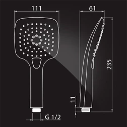 Душевая система Elghansa SHOWER SET 2305599-2L (Set-25-New) , хром - изображение 5