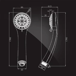 Лейка душевая Elghansa HAND SHOWER HS-053-White 60 мм, белый - изображение 2