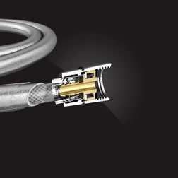 Душевой шланг Elghansa SHOWER HOSE SH012-Silver-New армированный 150 см, серебро - изображение 3