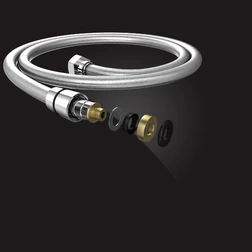 Душевой шланг Elghansa SHOWER HOSE SH012-Silver-New армированный 150 см, серебро - изображение 4