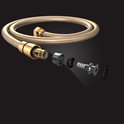 Душевой шланг Elghansa SHOWER HOSE SH012-Gold армированный, золото - изображение 2