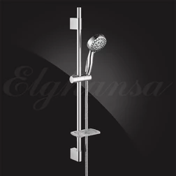 Душевой гарнитур Elghansa SHOWER RAIL SB-99S 800 мм c мыльницей, хром - изображение 1