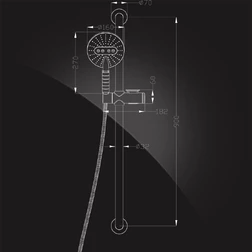 Штанга-поручень Elghansa SHOWER RAIL SB-320 900 мм, хром - изображение 2