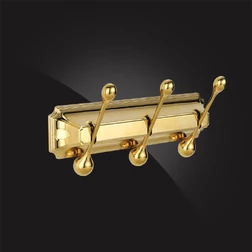 Панель с 3 круглыми крючками Elghansa HERMITAGE HRM-930-Gold , золото - изображение 1