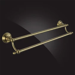 Полотенцедержатель Elghansa PRAKTIC Bronze Accessories PRK-225-Bronze двойной 50 см, бронза - изображение 1