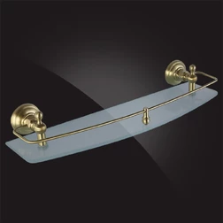 Полка для ванной Elghansa PRAKTIC Bronze Accessories PRK-550-Bronze 50 см, стекло, бронза - изображение 1