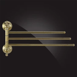 Полотенцедержатель поворотный Elghansa PRAKTIC Gold Accessories PRK-730-Gold тройной, золото - изображение 2