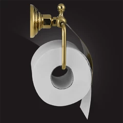 Держатель туалетной бумаги с крышкой Elghansa PRAKTIC Gold Accessories PRK-300-Gold , золото - изображение 2