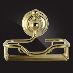 Мыльница для ванной Elghansa PRAKTIC Gold Accessories PRK-455-Gold металлическая, золото - изображение 2