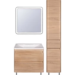 Мебель для ванной Style Line Атлантика 80 Люкс Plus, напольная, ясень перламутр - изображение 2