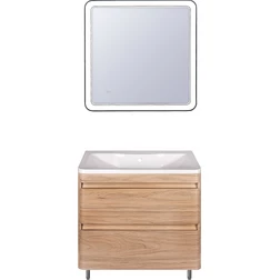 Мебель для ванной Style Line Атлантика 90 Люкс Plus, напольная, ясень перламутр - изображение 1