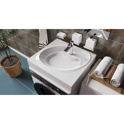 Раковина Topaz 60х55 для стиральной машины с кронштейнами - изображение 2