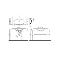 Раковина Hatria Le Fiabe Y1BQ01 - изображение 3