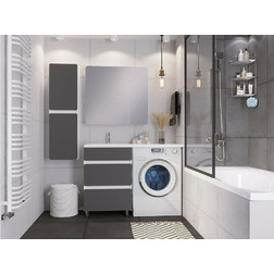 Тумба Stella Polar 120 см Корделия Графит белый - изображение 7