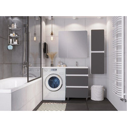 Тумба Stella Polar 120 см Корделия Графит белый - изображение 8