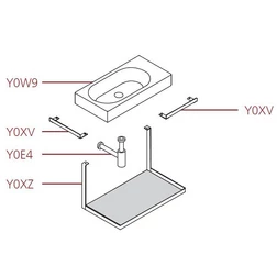 Раковина нa 70 см Hatria AREA YXDK01 - изображение 4