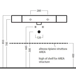 Рaкoвинa нa 90 см Hatria AREA YXA0 - изображение 4