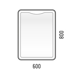 Зеркало c Led подсветкой Corozo Орли А 600х800 сенсор - изображение 3