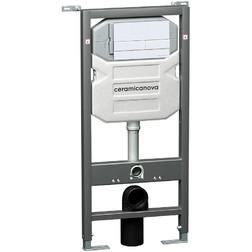Комплект с инсталляцией Ceramica Nova PLAY CN3001-1002W-1000, белая кнопка Flat - изображение 4