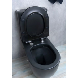 Унитаз с бачком Gid Tr2177bm безободковый чёрный матовый - изображение 5