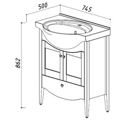 Мебель Belux Афины 75 белая - изображение 7
