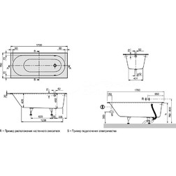 Ванна Villeroy&Boch Oberon UBQ170OBE2V-01 - изображение 7