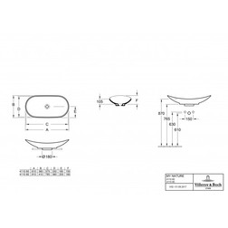 Раковина Villeroy Boch My Nature 411080R1 - изображение 6
