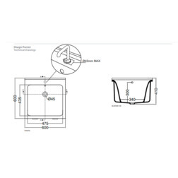 Раковина Kerasan Aquadom 60х60 см 029401*1 - изображение 2