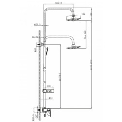 Смеситель с душем Lemark Tropic LM7002BL чёрный - изображение 6