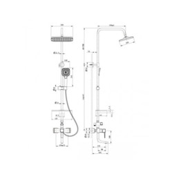 Душевая стойка Lemark Evitta LM0562C хром - изображение 2