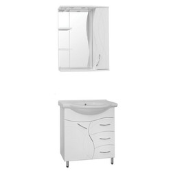 Тумба с раковиной Style Line Амелия_Модерн 75 белый - изображение 11