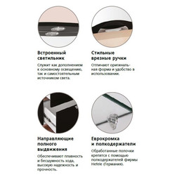 Тумба с раковиной Жасмин-2 next Style Line 60 - изображение 4
