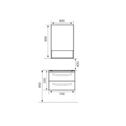 Тумба с раковиной Valente Miragio Mrg700.91 - изображение 5