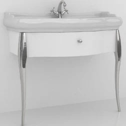 KERASAN Retro 7363K7 Комплект мебели 100 см, Цвет: bianco/cromo - изображение 2